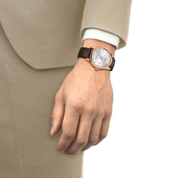 Montre mixte Tissot Classic Dream réf. T1584073603100, mouvement automatique, boîtier 40 mm, acier inoxydable, cuir – deuxième vue
