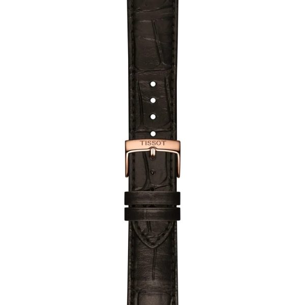 Montre mixte Tissot Classic Dream réf. T1584073603100, mouvement automatique, boîtier 40 mm, acier inoxydable, cuir – troisième vue