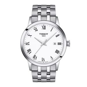 Montre mixte Tissot Classic Dream réf. T1294101101300, mouvement quartz, boîtier 42 mm, acier inoxydable – vue principale, Horlova Maroc