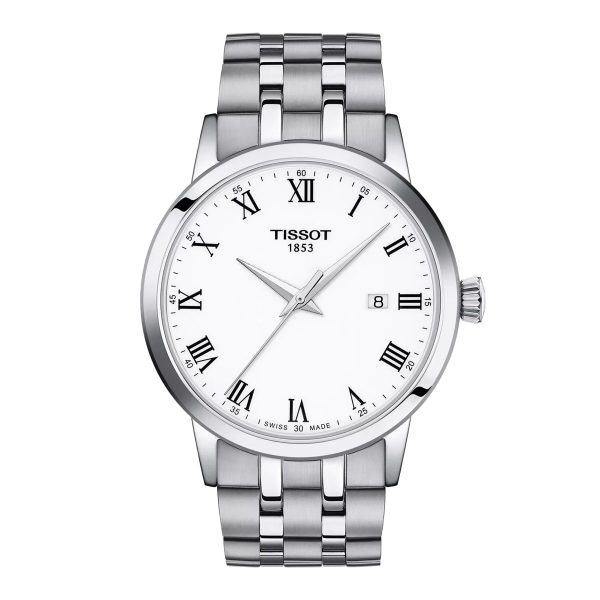 Montre mixte Tissot Classic Dream réf. T1294101101300, mouvement quartz, boîtier 42 mm, acier inoxydable – vue principale, Horlova Maroc