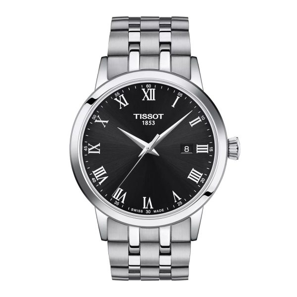 Montre mixte Tissot Classic Dream réf. T1294101105300, mouvement quartz, boîtier 42 mm, acier inoxydable – vue principale, Horlova Maroc