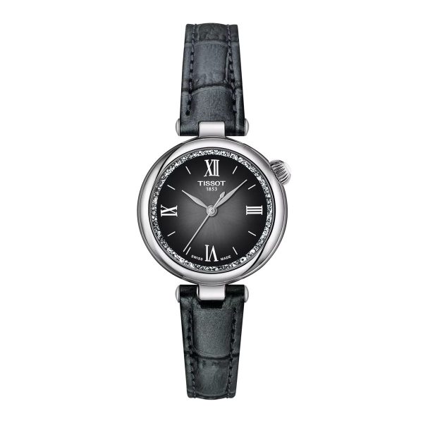 Montre mixte Tissot Desir réf. T1520101603800, mouvement quartz, boîtier 28 mm, cuir, verre saphir – vue principale, Horlova Maroc