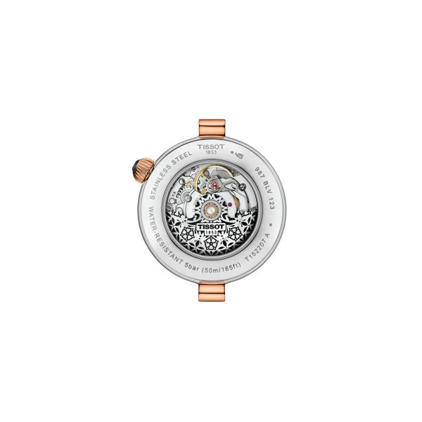 Montre mixte Tissot Désir réf. T1522072211100, mouvement automatique, boîtier 28 mm, acier inoxydable, verre saphir – troisième vue