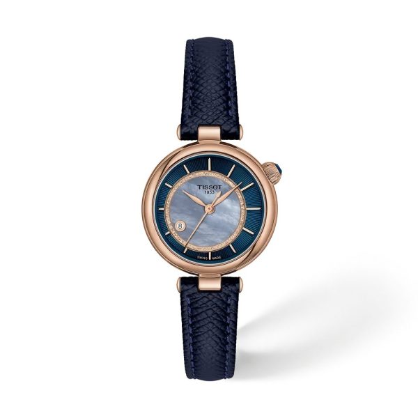 Montre mixte Tissot Désir réf. T1522073613100, mouvement automatique, boîtier 28 mm, acier inoxydable, cuir – vue principale, Horlova Maroc