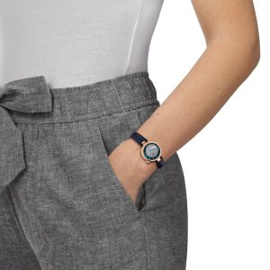 Montre mixte Tissot Désir réf. T1522073613100, mouvement automatique, boîtier 28 mm, acier inoxydable, cuir, étanche 50 m – deuxième vue