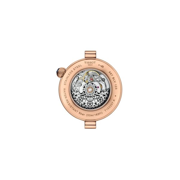 Montre mixte Tissot Désir réf. T1522073613100, mouvement automatique, boîtier 28 mm, acier inoxydable, cuir, étanche 50 m – quatrième vue