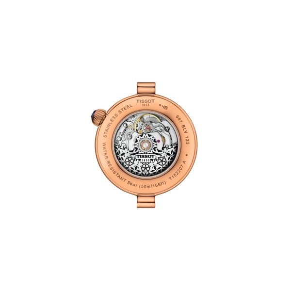 Montre mixte Tissot Désir réf. T1522073653100, mouvement automatique, boîtier 28 mm, cuir, verre saphir, étanche 50 m – troisième vue