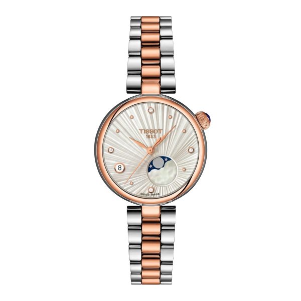 Montre mixte Tissot Desir Phase Lune réf. T1522232203600, mouvement quartz, boîtier 29,6 mm, verre saphir – vue principale, Horlova Maroc