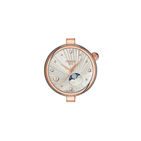 Montre mixte Tissot Desir Phase Lune réf. T1522232203600, mouvement quartz, boîtier 29,6 mm, acier inoxydable, verre saphir – deuxième vue