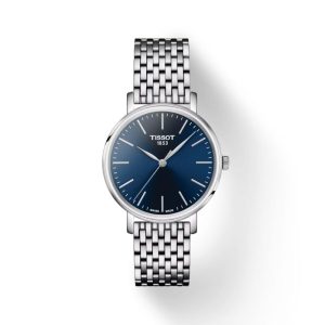 Montre mixte Tissot Everytime 34 mm réf. T1432101104100, mouvement quartz – vue de face | Horlova Maroc