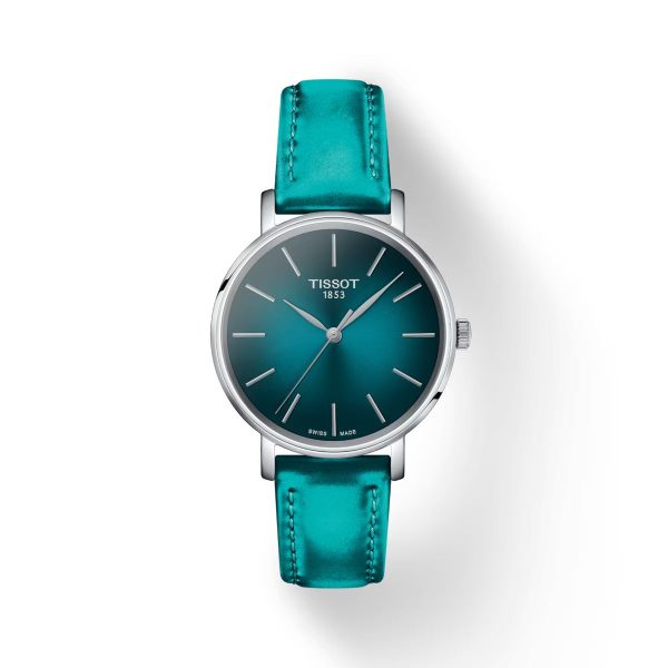 Montre mixte Tissot Everytime réf. T1432101709100, mouvement quartz, boîtier 34 mm, acier inoxydable – vue principale, Horlova Maroc