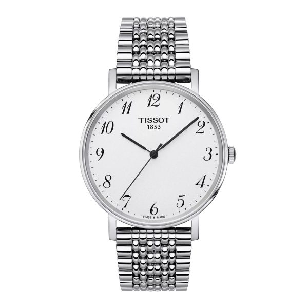 Montre mixte Tissot Everytime réf. T1094101103200, mouvement quartz, boîtier 38 mm, acier inoxydable – vue principale, Horlova Maroc