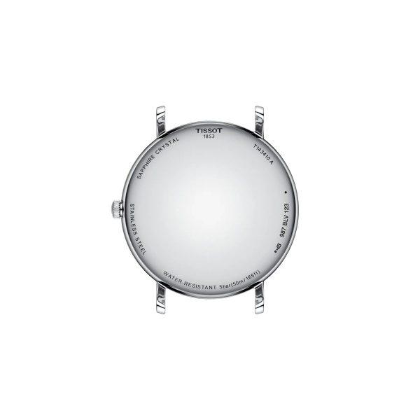 Montre mixte Tissot Everytime réf. T1434101109100, mouvement quartz, boîtier 40 mm, acier inoxydable, verre saphir – troisième vue