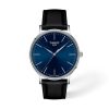 Montre mixte Tissot Everytime réf. T1434101604100, mouvement quartz, boîtier 40 mm, acier inoxydable, cuir – vue principale, Horlova Maroc