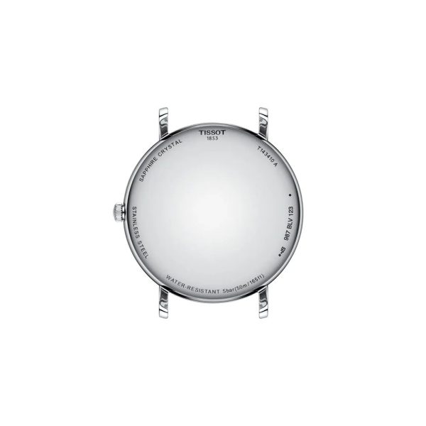 Montre mixte Tissot Everytime réf. T1434101604100, mouvement quartz, boîtier 40 mm, acier inoxydable, cuir, étanche 50 m – quatrième vue