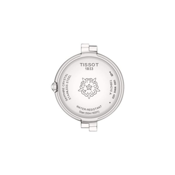 Montre mixte Tissot Flamingo réf. T0942101111602, mouvement quartz, boîtier 30 mm, acier inoxydable, verre saphir – troisième vue