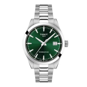 Montre mixte Tissot Gentleman réf. T1658071109100, mouvement automatique, boîtier 38 mm, acier inoxydable – vue principale, Horlova Maroc