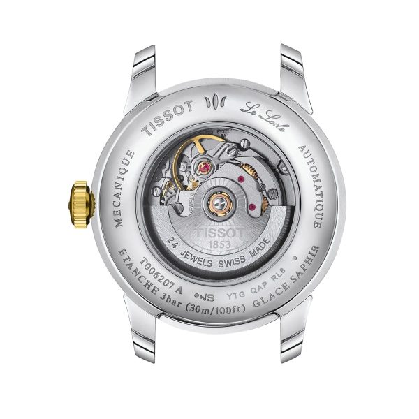 Montre mixte Tissot Locle réf. T0062072209601, mouvement automatique, boîtier 29 mm, acier inoxydable, verre saphir – troisième vue