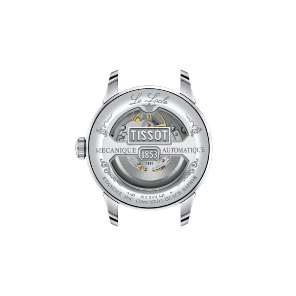 Montre mixte Tissot Locle réf. T0064071109300, mouvement automatique, boîtier 39,3 mm, acier inoxydable, verre saphir – troisième vue
