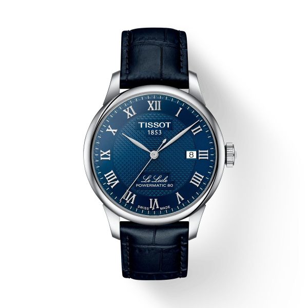 Montre mixte Tissot Locle réf. T0064071604300, mouvement automatique, boîtier 39 mm, acier inoxydable, cuir – vue principale, Horlova Maroc
