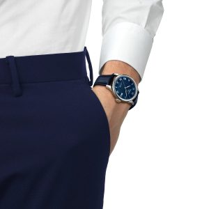 Montre mixte Tissot Locle réf. T0064071604300, mouvement automatique, boîtier 39 mm, acier inoxydable, cuir – deuxième vue
