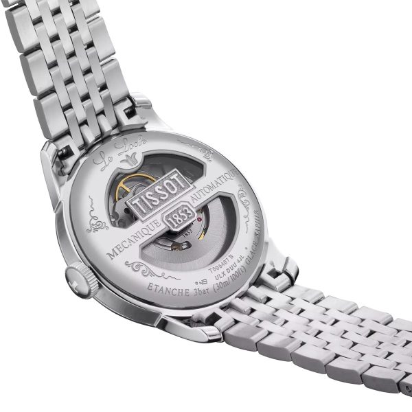 Montre mixte Tissot Locle Powermatic Anniversary réf. T0064071103303, mouvement automatique, boîtier 39,3 mm, verre saphir – quatrième vue