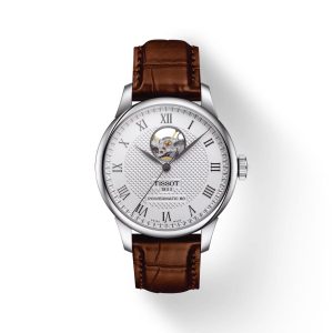Montre mixte Tissot Locle Powermatic Open réf. T0064071603301, mouvement automatique, cuir, étanche 30 m – vue principale, Horlova Maroc