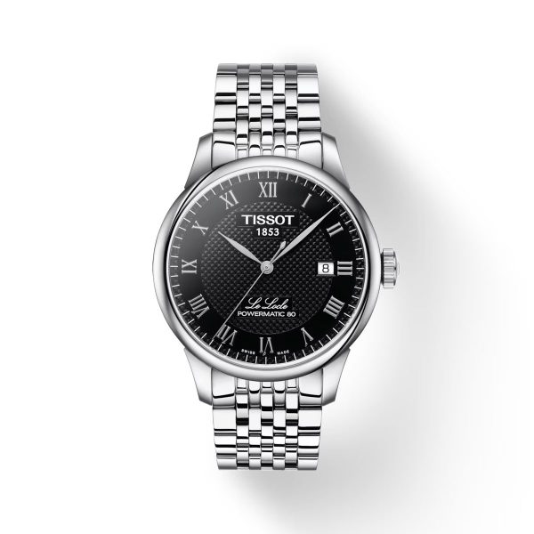 Montre mixte Tissot Locle Powermatic réf. T0064071105300, mouvement automatique, acier inoxydable – vue principale, Horlova Maroc