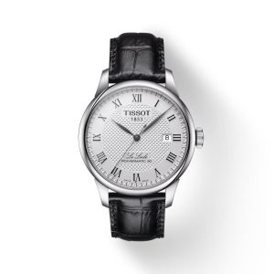 Montre mixte Tissot Locle Powermatic réf. T0064071603300, mouvement automatique, cuir, étanche 30 m – vue principale, Horlova Maroc