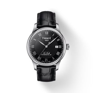 Montre mixte Tissot Locle Powermatic réf. T0064071605300, mouvement automatique, cuir, étanche 30 m – vue principale, Horlova Maroc