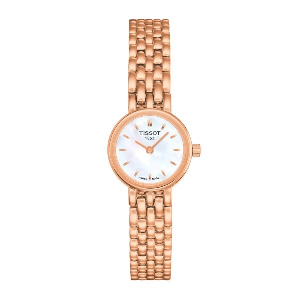 Montre mixte Tissot Lovely Round réf. T0580093311100, mouvement quartz, acier inoxydable, verre saphir – vue principale, Horlova Maroc