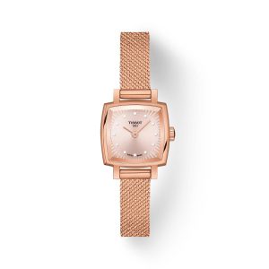 Montre mixte Tissot Lovely Square réf. T0581093345600, mouvement quartz, boîtier 20 mm, cuir – vue principale, Horlova Maroc