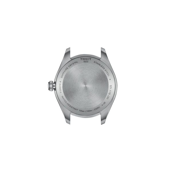 Montre mixte Tissot PR 100 réf. T1502101103100, mouvement quartz, boîtier 34 mm, acier inoxydable, verre saphir – troisième vue