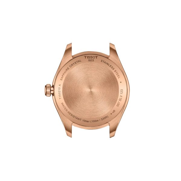 Montre mixte Tissot PR 100 réf. T1502103311100, mouvement quartz, boîtier 34 mm, acier inoxydable, verre saphir – troisième vue