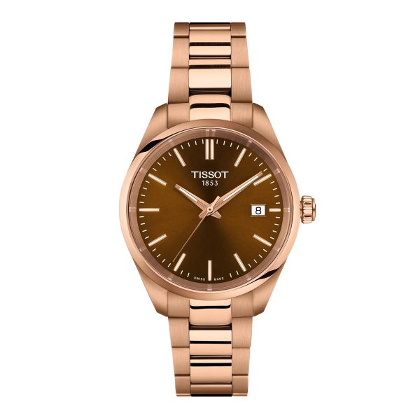 Montre mixte Tissot PR 100 réf. T1502103329100, mouvement quartz, boîtier 34 mm, acier inoxydable – vue principale, Horlova Maroc