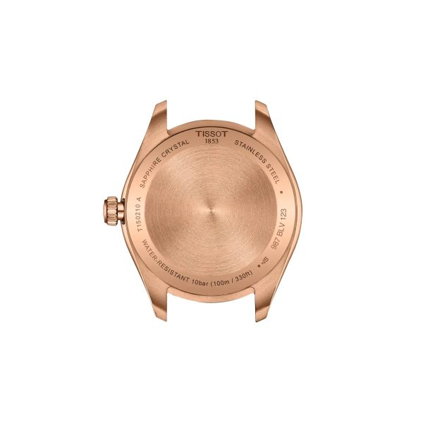 Montre mixte Tissot PR 100 réf. T1502103329100, mouvement quartz, boîtier 34 mm, acier inoxydable, verre saphir – troisième vue