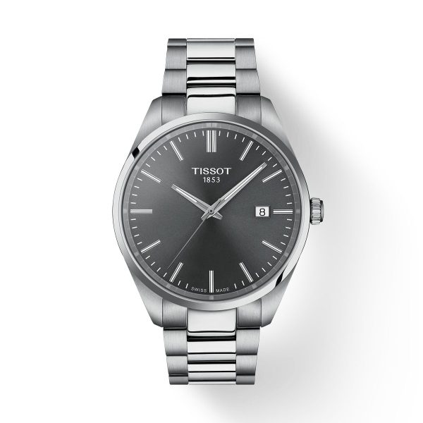 Montre mixte Tissot PR 100 réf. T1504101108100, mouvement quartz, boîtier 40 mm, acier inoxydable – vue principale, Horlova Maroc