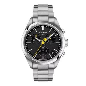 Montre mixte Tissot PR 100 réf. T1504171105100, chronographe quartz, boîtier 40 mm, acier inoxydable – vue principale, Horlova Maroc
