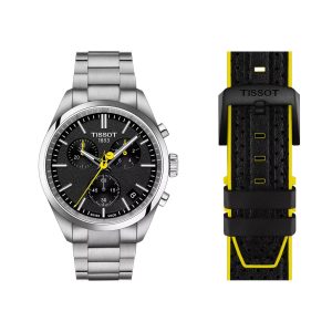 Montre mixte Tissot PR 100 réf. T1504171105100, chronographe quartz, boîtier 40 mm, acier inoxydable, étanche 100 m – deuxième vue