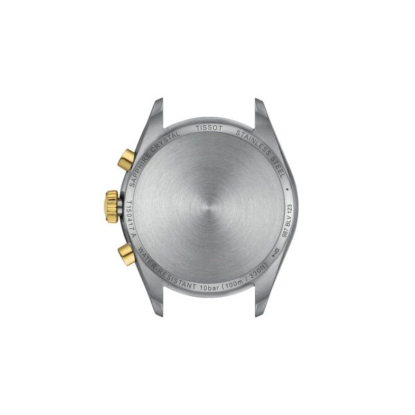 Montre mixte Tissot PR 100 réf. T1504172203100, chronographe quartz, boîtier 40 mm, acier inoxydable, verre saphir – troisième vue
