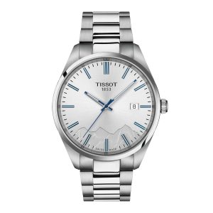 Montre mixte Tissot PR 100 Jungfraubahn réf. T1504101103100, mouvement quartz, boîtier 40 mm, verre saphir – vue principale, Horlova Maroc