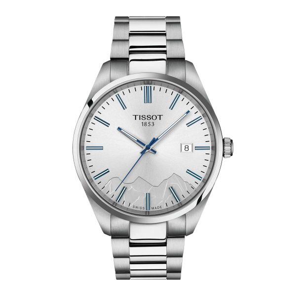 Montre mixte Tissot PR 100 Jungfraubahn réf. T1504101103100, mouvement quartz, boîtier 40 mm, verre saphir – vue principale, Horlova Maroc