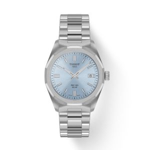Montre mixte Tissot PRC 100 Solar réf. T1518221135100, mouvement solaire, boîtier 34 mm, acier inoxydable – vue principale, Horlova Maroc