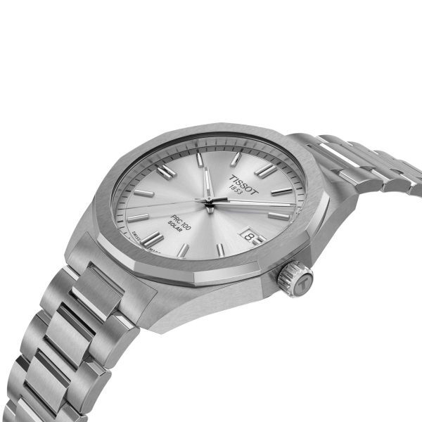 Montre mixte Tissot PRC 100 Solar réf. T1514221103100, mouvement solaire, boîtier 39 mm, acier inoxydable, étanche 100 m – deuxième vue