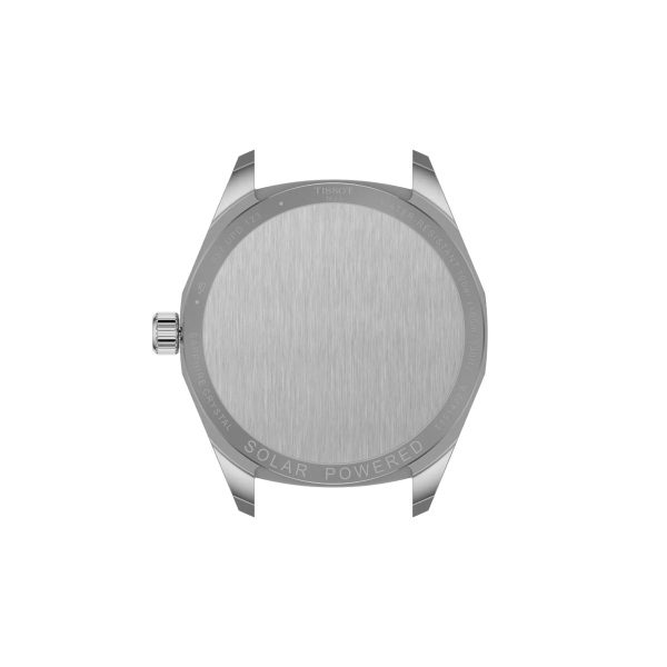 Montre mixte Tissot PRC 100 Solar réf. T1514221603100, mouvement solaire, boîtier 39 mm, acier inoxydable, cuir – troisième vue