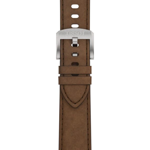 Montre mixte Tissot PRC 100 Solar réf. T1514221603100, mouvement solaire, boîtier 39 mm, acier inoxydable, cuir – quatrième vue