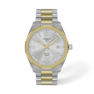 Montre mixte Tissot PRC 100 Solar réf. T1514222203100, mouvement solaire, boîtier 39 mm, acier inoxydable – vue principale, Horlova Maroc