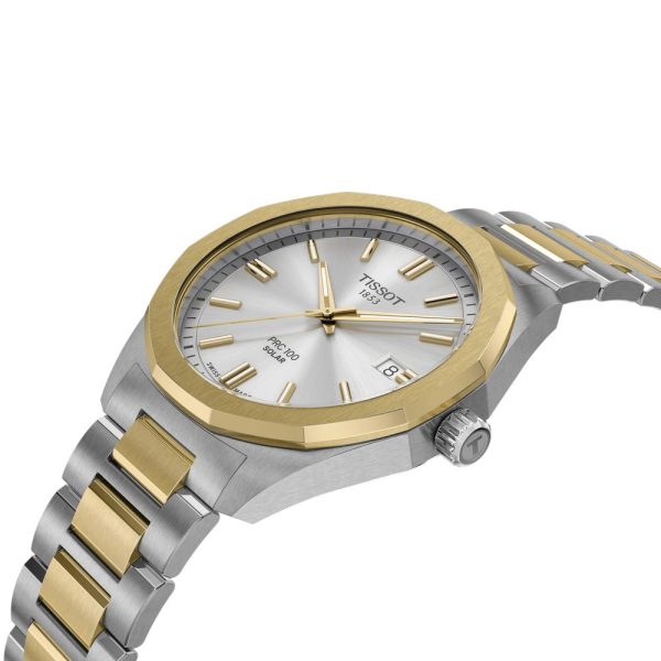 Montre mixte Tissot PRC 100 Solar réf. T1514222203100, mouvement solaire, boîtier 39 mm, acier inoxydable, étanche 100 m – deuxième vue