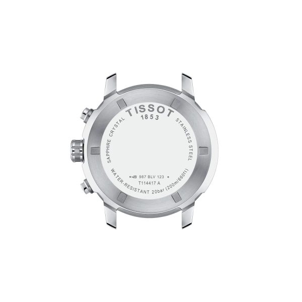 Montre mixte Tissot PRC 200 réf. T1144171705700, chronographe quartz, boîtier 43 mm, acier inoxydable, caoutchouc – deuxième vue