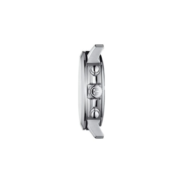 Montre mixte Tissot PRC 200 réf. T1144171705700, chronographe quartz, boîtier 43 mm, acier inoxydable, caoutchouc – troisième vue